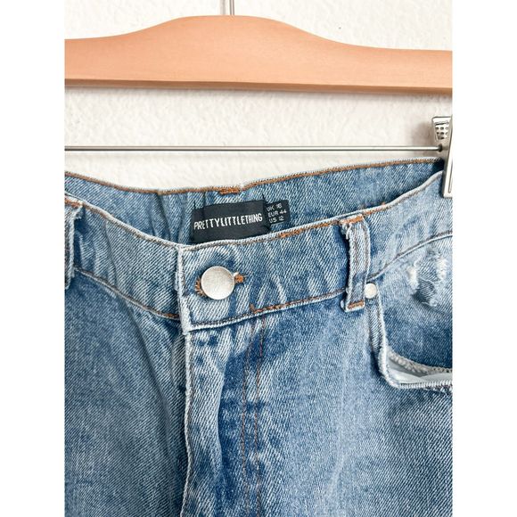 Pretty Little Thing Wide leg high rise pants size 12 - Picture 5 of 5